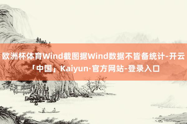 欧洲杯体育Wind截图据Wind数据不皆备统计-开云「中国」Kaiyun·官方网站-登录入口
