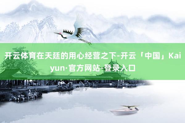 开云体育在天廷的用心经营之下-开云「中国」Kaiyun·官方网站-登录入口