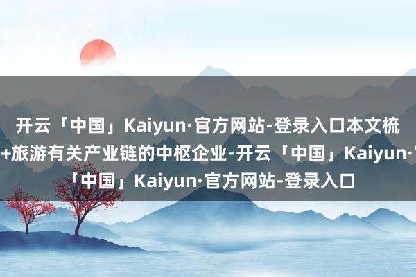 开云「中国」Kaiyun·官方网站-登录入口本文梳理10家与首发经济+旅游有关产业链的中枢企业-开云「中国」Kaiyun·官方网站-登录入口