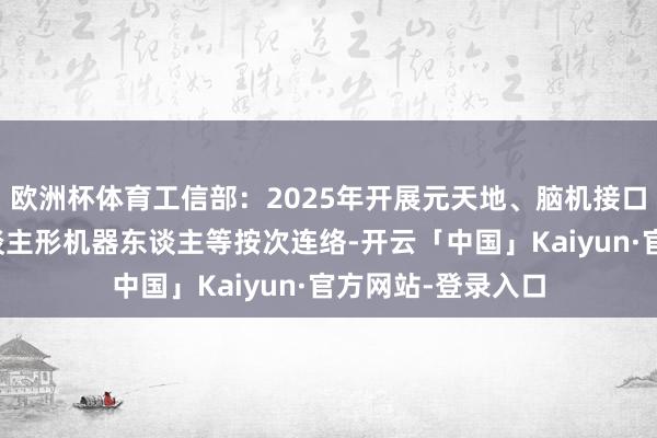 欧洲杯体育工信部：2025年开展元天地、脑机接口、量子信息、东谈主形机器东谈主等按次连络-开云「中国」Kaiyun·官方网站-登录入口