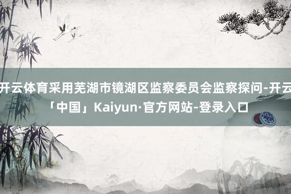 开云体育采用芜湖市镜湖区监察委员会监察探问-开云「中国」Kaiyun·官方网站-登录入口